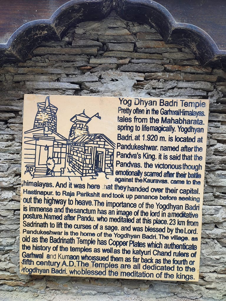 Pandukeshwar Temple Winter Char Dham yatra with himalayan lama travels uttarakhand