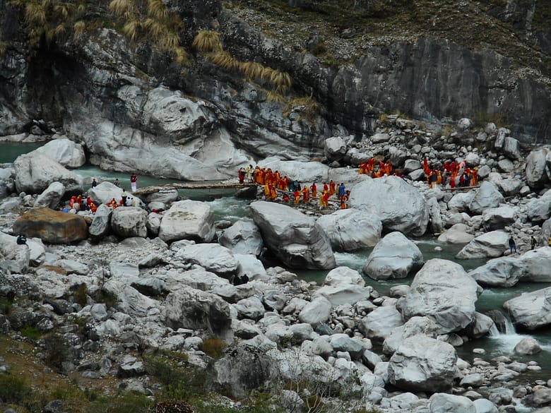 Pandukeshwar - Alaknanda River Winter Char Dham temples in Uttarakhand